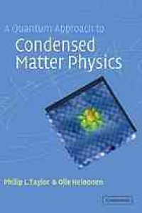 cover of the book A quantum approach to condensed matter physics