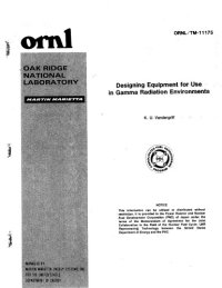 cover of the book Designing Equipment for Use in Gamma Radiation Environments