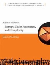 cover of the book Statistical mechanics : entropy, order parameters, and complexity