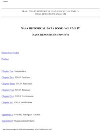 cover of the book NASA historical data book, volume IV : NASA resources 1969-1978