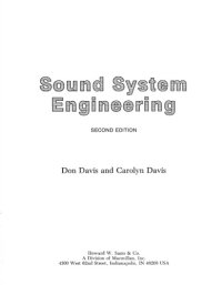 cover of the book Sound system engineering