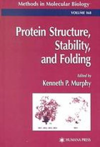 cover of the book Protein structure, stability, and folding