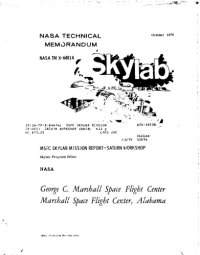 cover of the book MSFC skylab mission report : Saturn workshop