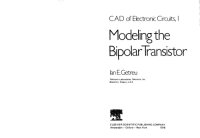 cover of the book Modeling the bipolar transistor