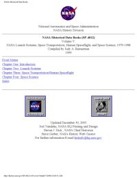 cover of the book NASA historical data book