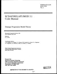 cover of the book SCDAP/RELAP5/MOD3.1 code manual