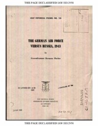 cover of the book The German Air Force versus Russia, 1943