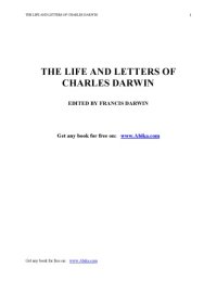 cover of the book The Life and Letters of Charles Darwin Vol 2