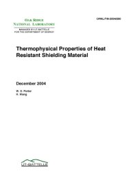 cover of the book Thermophysical Properties of Heat Resistant Shielding Material