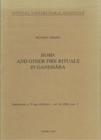 cover of the book Homa and Other Fire Rituals in Gandhara