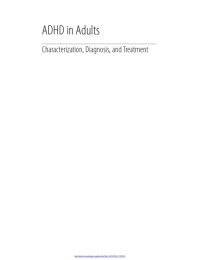 cover of the book ADHD in adults : characterization, diagnosis, and treatment