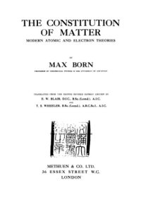 cover of the book The constitution of matter