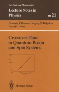 cover of the book Crossover-time in quantum boson and spin systems