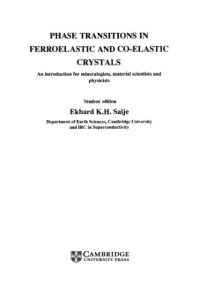 cover of the book Phase Transitions in Ferroelastic and Co-elastic Crystals