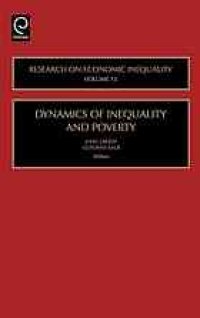 cover of the book Dynamics of inequality and poverty