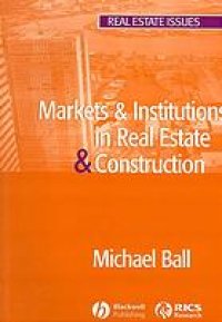 cover of the book Markets & institutions in real estate & construction