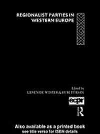 cover of the book Regionalist parties in Western Europe