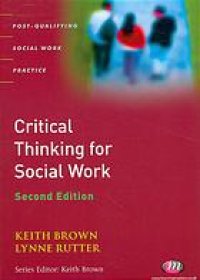 cover of the book Critical thinking for social work