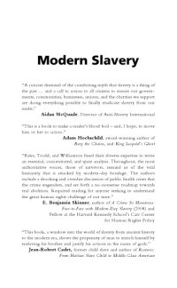 cover of the book Modern slavery : the secret world of 27 million people