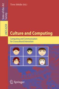 cover of the book Culture and Computing: Computing and Communication for Crosscultural Interaction