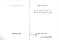 cover of the book Etudes sur le vocabulaire philosophique du Moyen Age