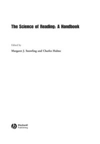 cover of the book The science of reading : a handbook