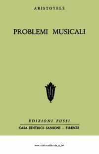 cover of the book Problemi musicali