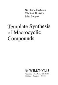 cover of the book Template synthesis of macrocyclic compounds