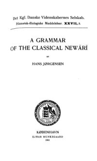 cover of the book Grammar of the Classical Newar