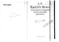 cover of the book Estructura y función en la sociedad primitiva