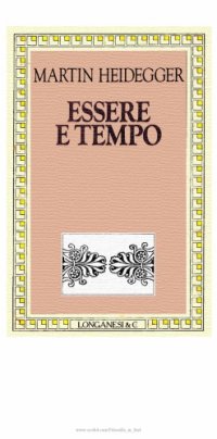 cover of the book Essere e tempo