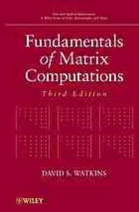 cover of the book Fundamentals of matrix computations