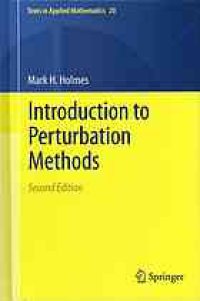 cover of the book Introduction to perturbation methods