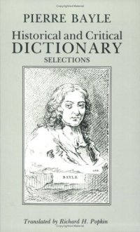 cover of the book Historical and Critical Dictionary: Selections