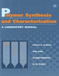 cover of the book Polymer Synthesis and Characterization: A Laboratory Manual