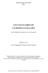 cover of the book Les sanctuaires de l'acropole d'Ougarit: Les temples de Baal et de Dagan