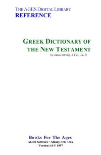 cover of the book Greek-English Dictionary  of the New Testament