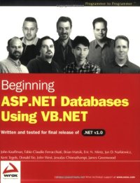 cover of the book Beginning ASP.NET Databases Using VB.NET