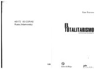 cover of the book El totalitarismo