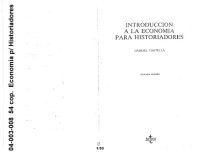 cover of the book Introducción a la economía para historiadores