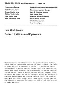 cover of the book Banach lattices and operators