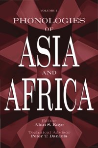 cover of the book [INCOMPLETE] Phonologies of Asia & Africa: Including the Caucasus