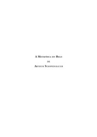 cover of the book A metafísica do belo de Arthur Schopenhauer