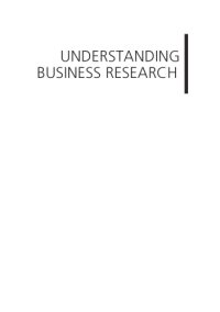 cover of the book Understanding Business Research