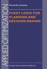 cover of the book Fuzzy Logic for Planning and Decision Making