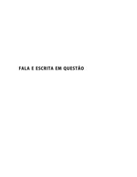 cover of the book Fala e escrita em questão