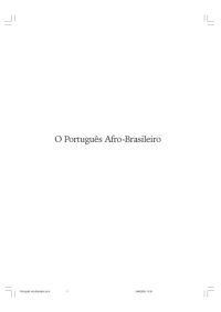 cover of the book O portuguȩs afro-brasileiro