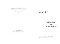 cover of the book Gorgias, ou, a oratoria