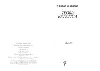 cover of the book Teoria estética