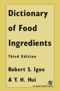 cover of the book Dictionary of Food and Ingredients